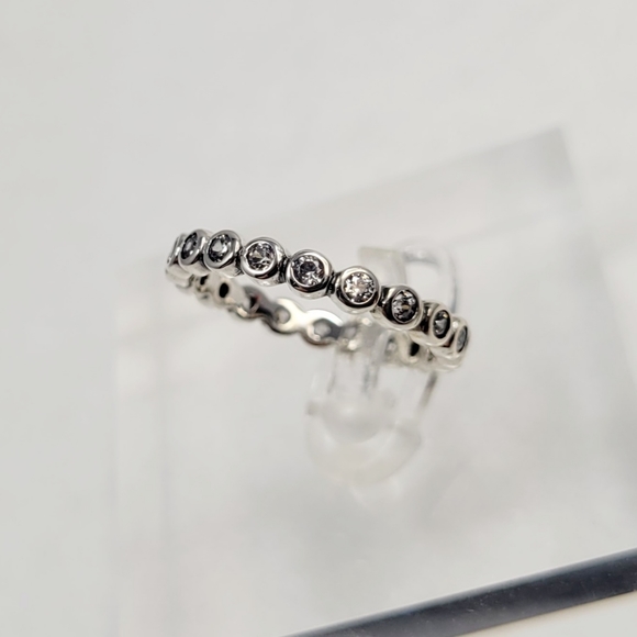 Sterling Silver Eternity Band - Picture 11 of 17